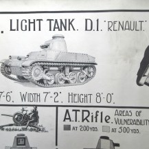 British Circa 1941 WW2 Information Poster - The French Renault D1 (Char D1) Light Tank 3
